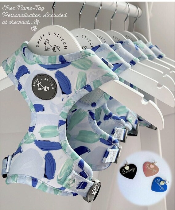 Dog Harness, Textured paint stroke effect, Fully adjustable
