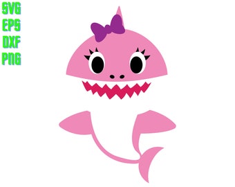 Free Free 289 Pink Baby Shark With Bow Svg SVG PNG EPS DXF File