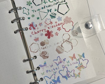 Assorted Deco Sheets || cute stickers journaling bujo kawaii korean stickers mini stickers aesthetic polco sticker photocard decoration