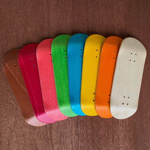Blank Fingerboard Custom Colors Handcrafted Deck Made in Etsy