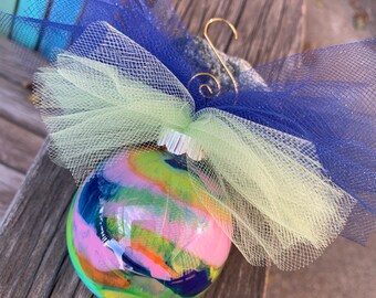 Multi colored Christmas ornament