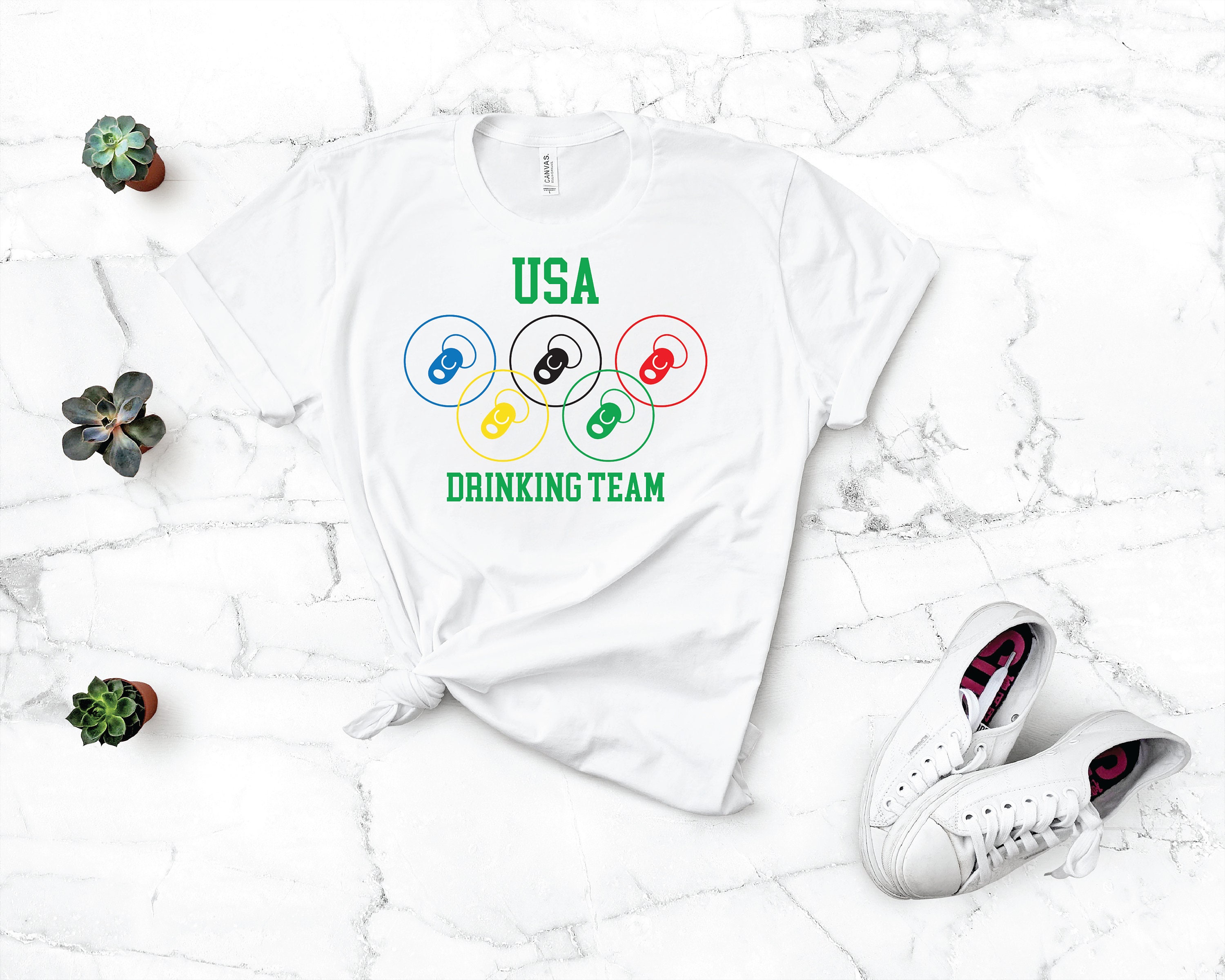 USA Drinking Team Bierolympiade Shirt Gr n Tokyo Etsy