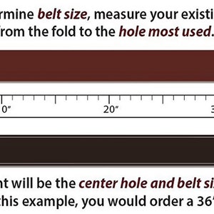 Full Grain Leather Belt: 35mm Double Stitched Cowhide bild 2