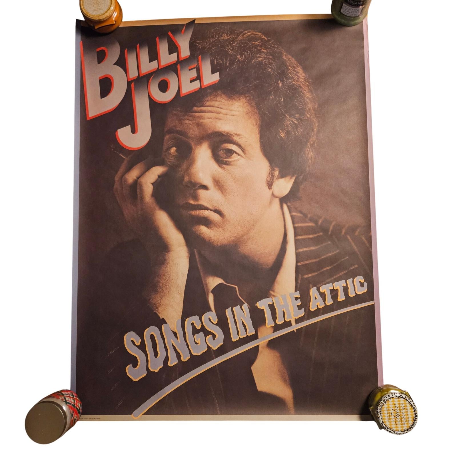 Billy Joel Songs in the Attic Vintage 1981 Promo Album Poster