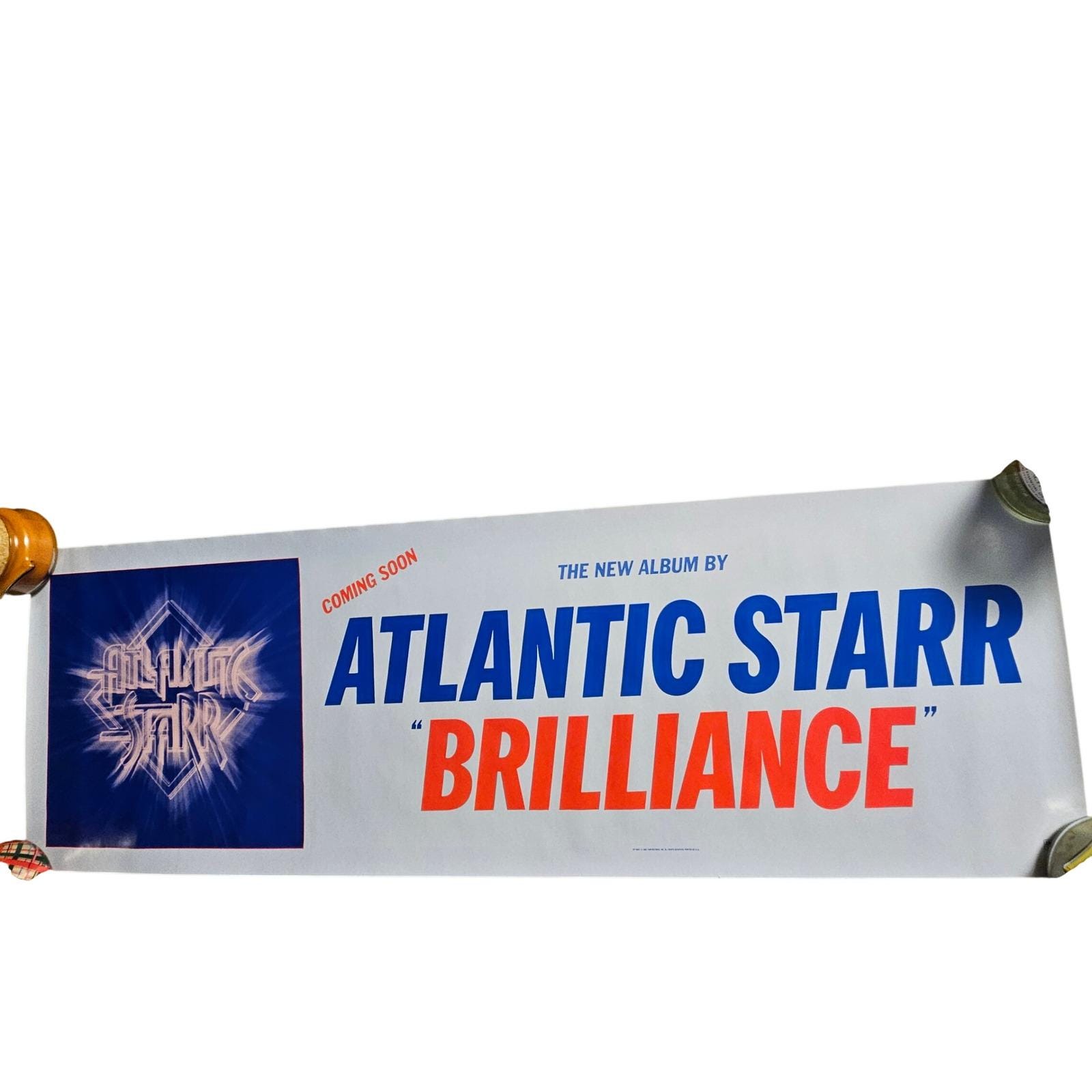 Atlantic Starr Brilliance Vintage 1982 Album Promo Banner Poster