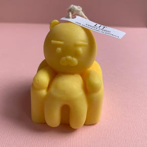 Linie Bär Kerze | Vegan Sojawachs | Home Decor Ästhetische Kerzen | Duftende Duft | Handarbeit Handgegossen | Einzigartiges Geschenk | Aromatherapie