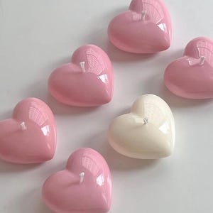 Valentines Heart Candle | Vegan Soy Wax | Home Decor Aesthetic Candle | Scented Fragrance | Handmade Handpoured | Unique Gift | Aromatherapy