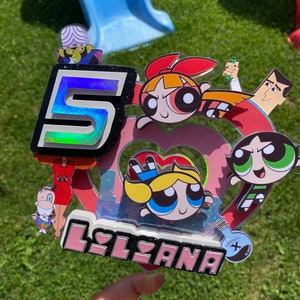 Décoration de gâteau personnalisée super super-héros, décoration d'anniversaire de filles de super-héros, décoration d'enfants de dessin animé, anniversaire de filles, anniversaire de nostalgie, 3D