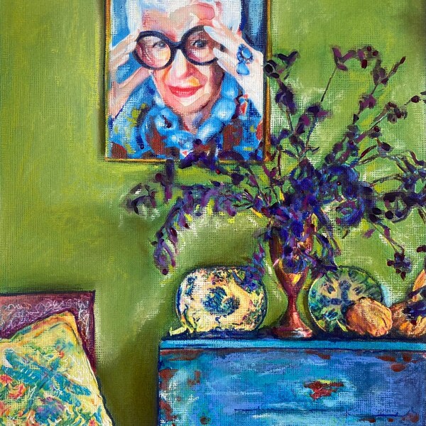 Iris Apfel Art Etsy