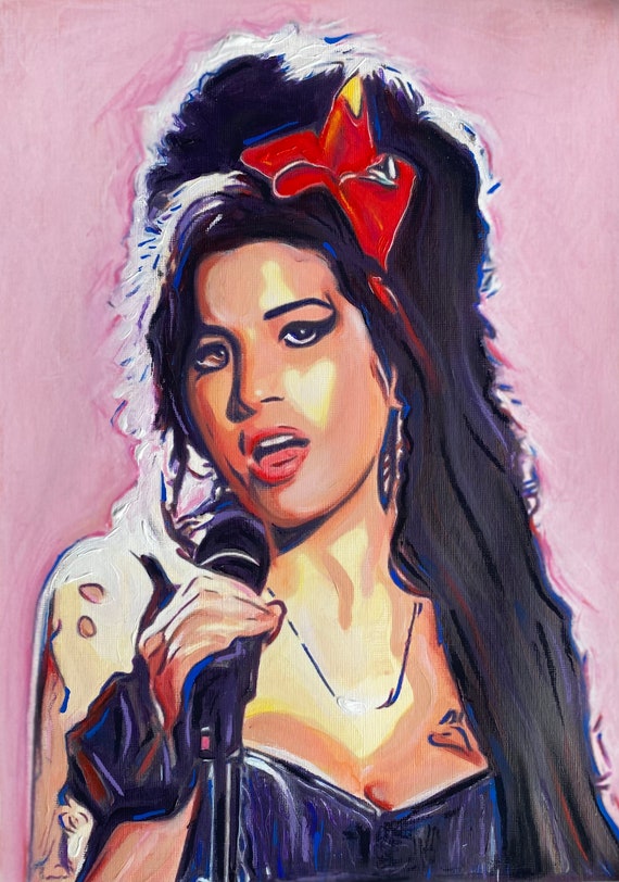 Amy Winehouse Fan Art, Pop Art, Original Painting, Acrylic Art, Gift for Amy  Winehouse Fan, Housewarming Gift, Music Art, Famous People Art 