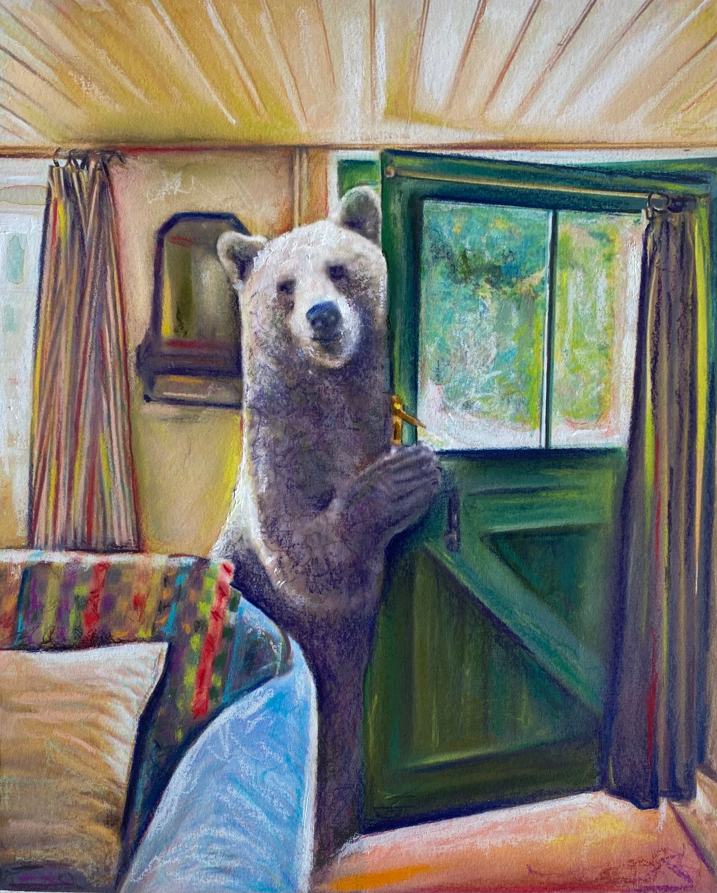Bear Brick Painting Kit, Fluid Bear Painting DIY Set, Bear