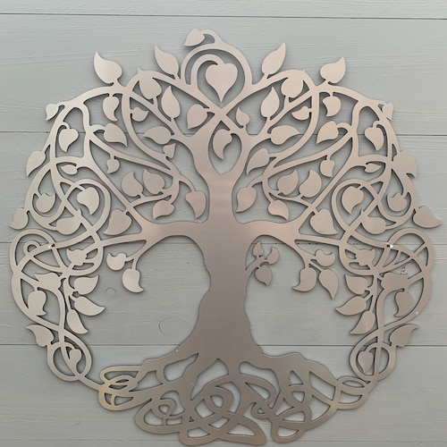 Tree of Life Steel Metal Wall Garden Art Art Etsy UK