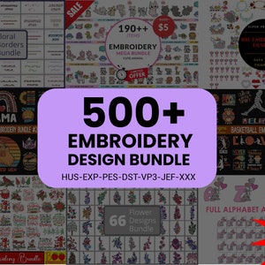 500+ embroidery designs,embroidery design,embroidery design bundle,embroidery files,embroidery kit for commercial use,instant download