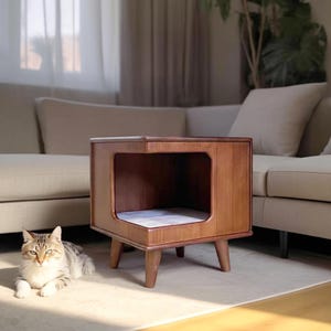Modern Luxurious Cat House Cabinet, Pet Furniture, Ideal Present For Pet Owner.