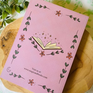 Reading Journal Lilac Book Journal 100 Books Book Review Cottage Core Cute Gift idea image 2