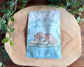 Book Otters Mystery Phone Charm Blind Bag | Lily Pad | Reading | Books | Log | Cute | Acrylic