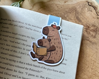 Capybara Friends Magnetic Bookmark | Bookish Gift