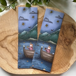 Star Lake Gold Foil Bookmark | Reading | Magic | Book Lovers | Books | Frog | Cat | Stars | Dragon