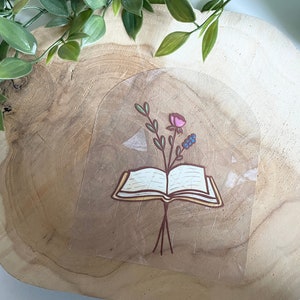 Book & Flowers Suncatcher