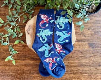 Dragon Socks | Cotton Soft Socks | Dragon | Books | Fantasy