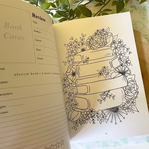 Reading Journal Green | Book Journal | 100 Books | Book Review ...