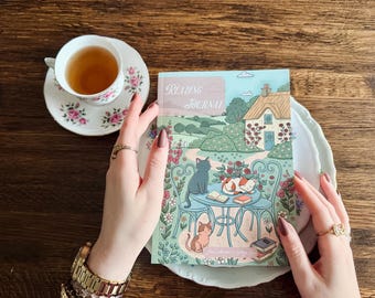 Reading Journal Jane Austen's Cottage Core | Book Journal | 100 Books | Book Review | Regency | Cute | Gift idea