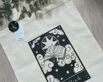 Carte de tarot Le livre Tote bag