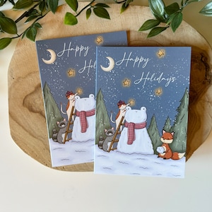 Kerstkaart Sneeuwkikker