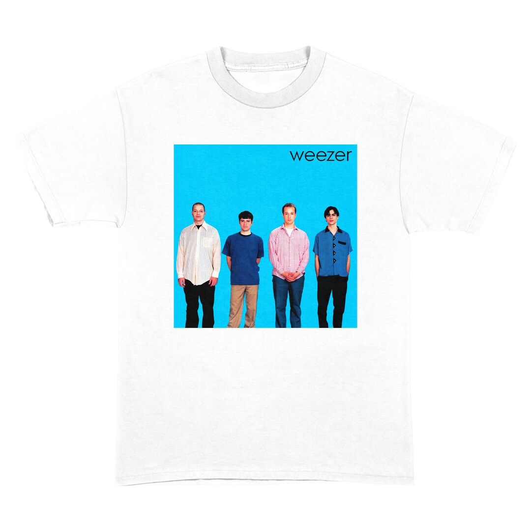 Blue Album Graphic Tee, 90s Vintage Style Tshirt, Weezer Tour Shirt