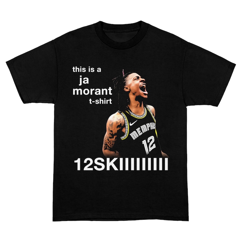 Ja Morant Tshirt Memphis Grizzlies Basketball Shirt Ja Etsy