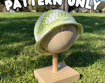 Baby Sun Hat Crochet Pattern | Newborn to Toddler Hat PDF | Summer Baby Hat Tutorial | Easy DIY Crochet Pattern Download