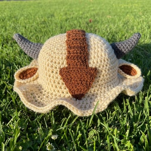 Crochet Appa Bucket Hat | Avatar The Last Airbender Hat | Handcrafted Appa Beanie | Custom Crochet Hat | Unique Gift For Avatar Fans