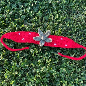 Crochet Strawberry Headband | Handmade Fruit Headband | Cute Crochet Headband | Strawberry Hair Accessory | Summer Headband