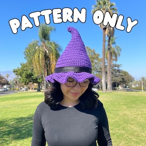 Crochet Witch Hat Pattern | Halloween Costume DIY | Beginner Friendly PDF Tutorial