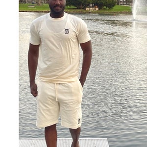 Beige Matching Shirt and Shorts Set for Men and Women | Matching shirt and shorts set (BEIGE) | Men short sets outfits