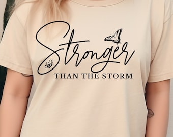 Stärker als der Sturm T-Shirt: Boho Inspirational Tee