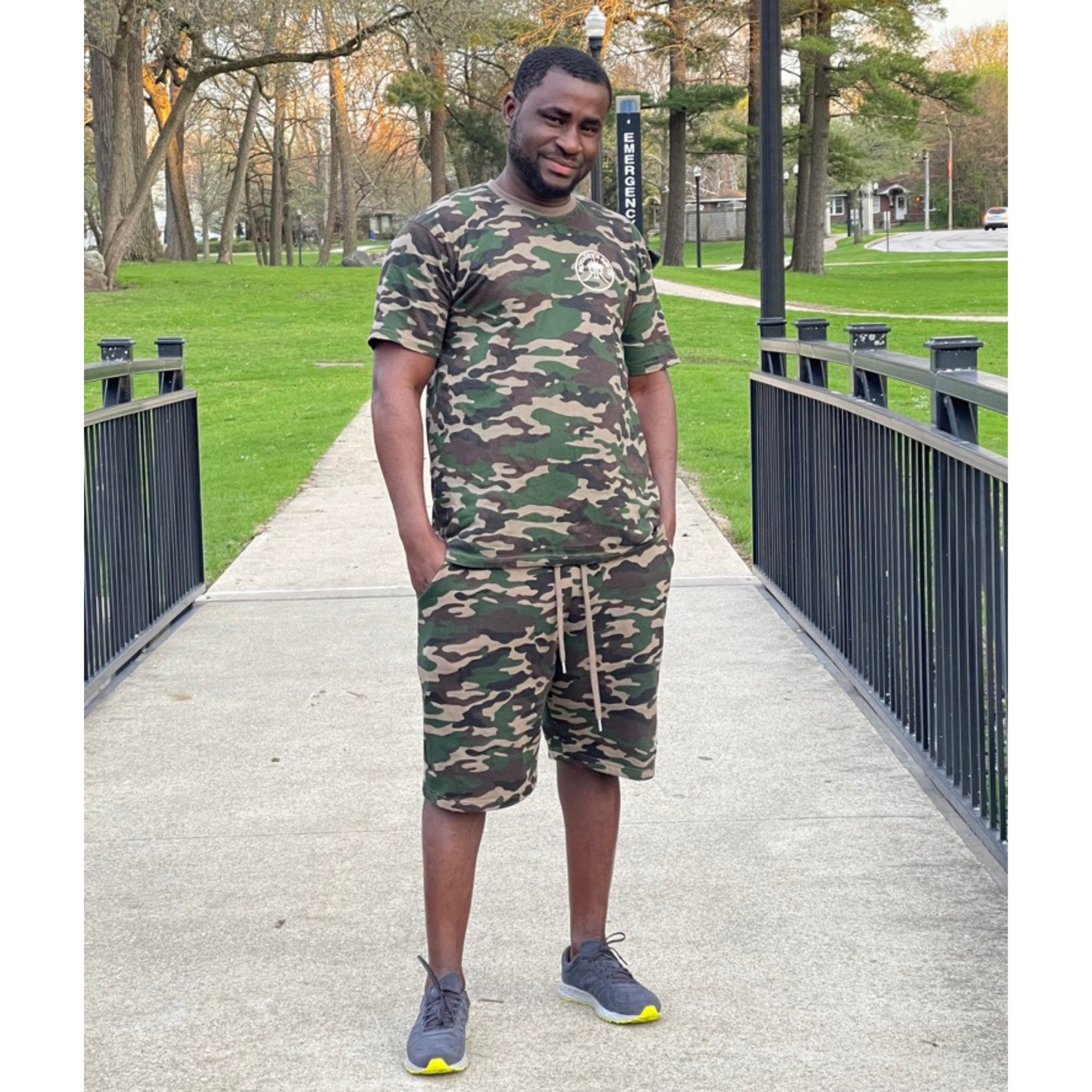 Men's Coord Sets Shorts and Shirt camo Mens Co Ord Sets Shorts and