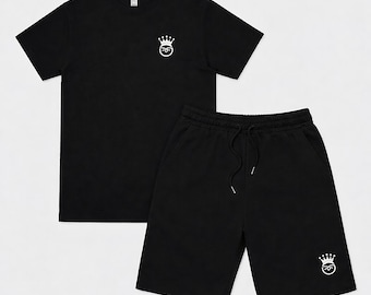 Men's Summer Co-ord Sets (black) | Mens Shorts and T-shirt Set - Etsy