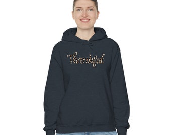ThankFul Leopard Hoodies, unisex schwere Mischung mit Kapuze Sweatshirt, Thankful Hooded Sweater