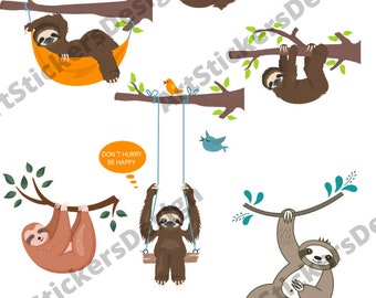 Download Sloth Birthday Svg Etsy