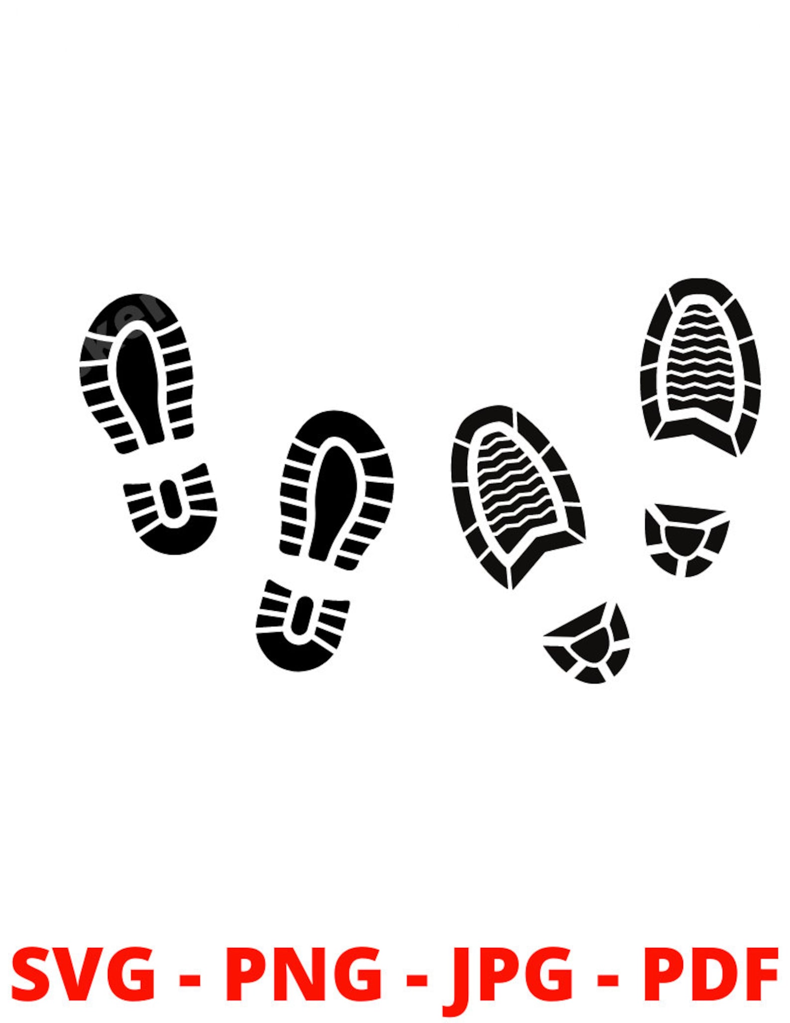Footprint SVG Boot Print Svg Svg Files for Cricut Etsy