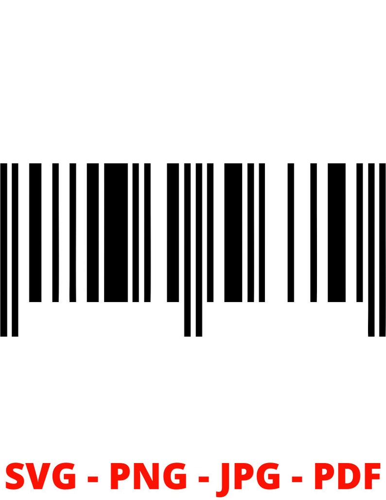 Barcode SVG Bar Code Scan Bar SVG Bar Code Svg Plain Etsy