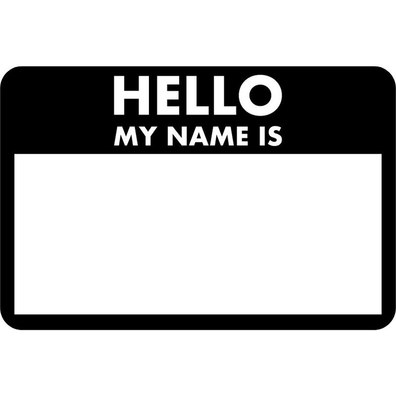 Hello My Name is Badge Etsy