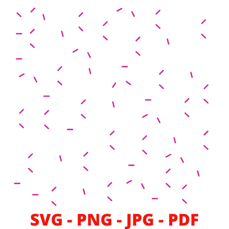 Sprinkle Pattern SVG Cookie Sprinkles Svg Confetti Svg Bakery Svg Cake ...