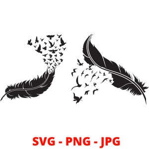 Feather Svg | Feather Silhouette Svg | Feather Svg Bundle | Feather Clipart Svg | Feather Cut File | Indigenous Svg | Svg Files for Cricut