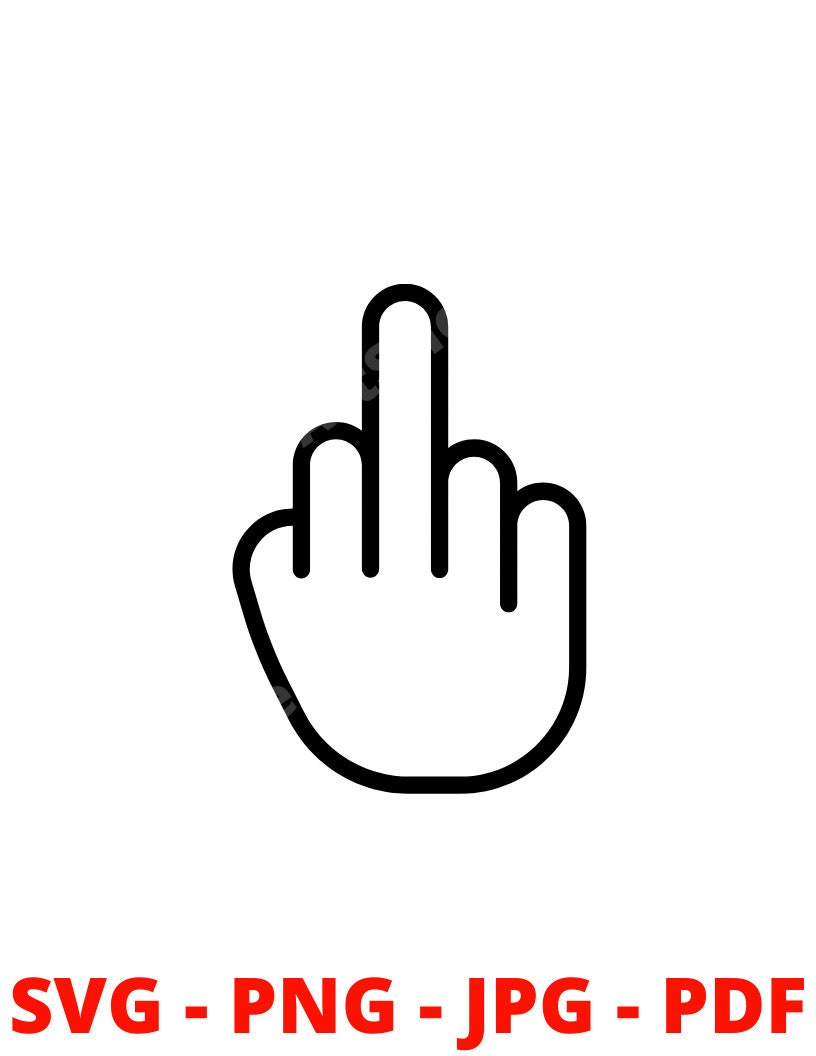 Free Free 68 Middle Finger Svg For Cricut Free SVG PNG EPS DXF File