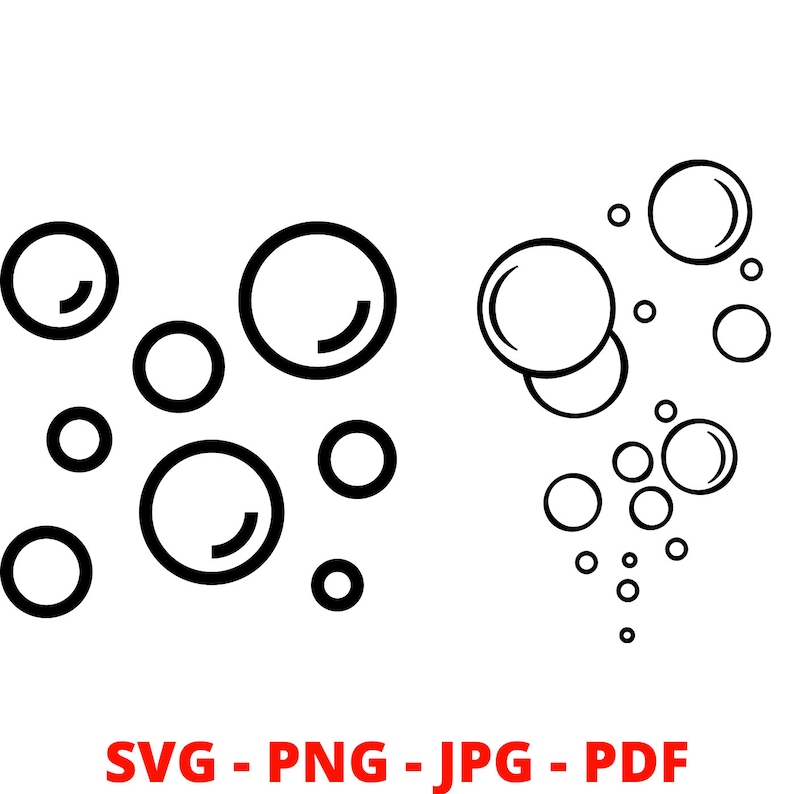 Bubbles Bundle Svg Soap Bubble Svg Bubble Svg Bubble Clipart Blowing