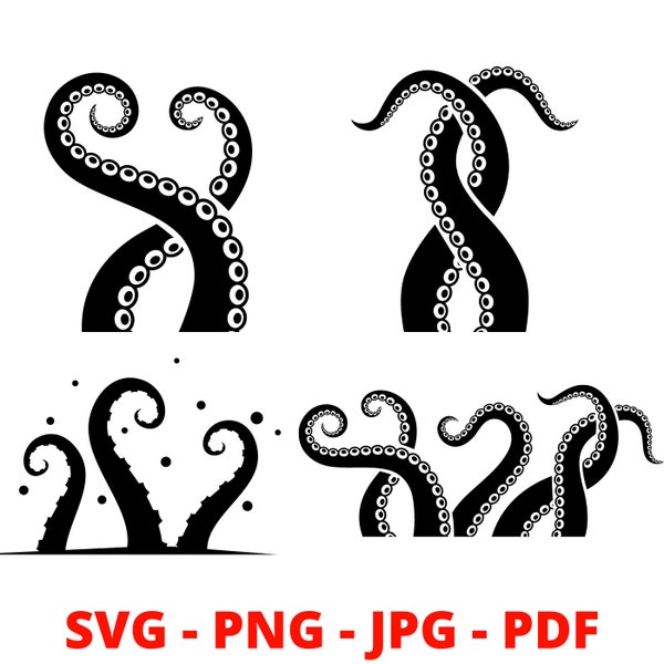 Octopus Tentacles Svg | Octopus Svg | Tentacles Svg | Cricut | Tentacles Clipart | Kraken Svg | Tentacles Vector | Tentacles Cut File