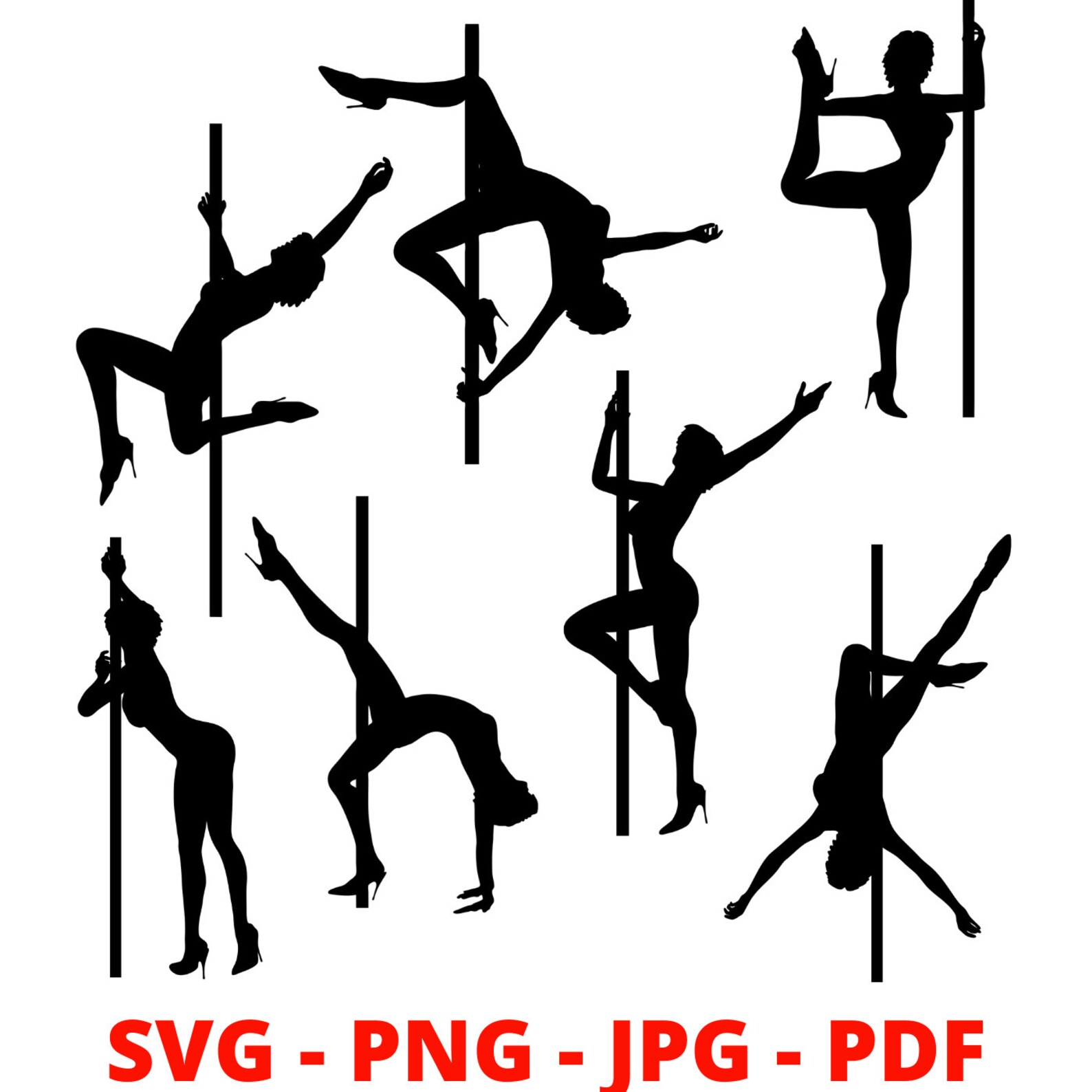 Pole Dance Svg Exotic Dancer Svg Stripper Art SVG Cricut - Etsy Singapore