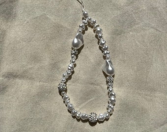 baroque pearl phone straps | baroque pearl phone charms | cute phone charms | Y2K phone chain